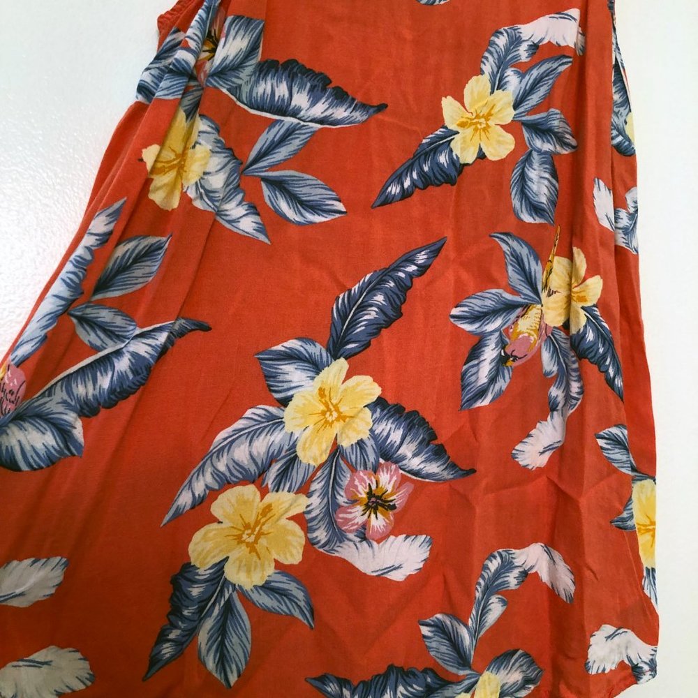 Old Navy Pink Tropical Halter Sleeveless Blouse | XS - Picture 9 of 10